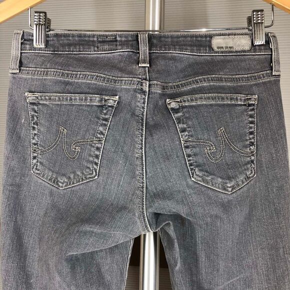 Sz 28- AG ADRIANO GOLDSCHMEID Camila Super Skinny Ankle Side Zipper Gray Jeans - Picture 7 of 8